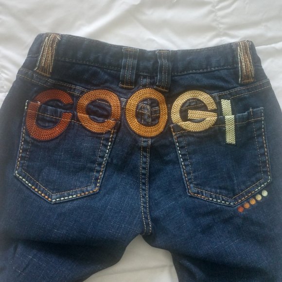 COOGI Embroidered Straight-Leg Jeans - Size 1/2 - Picture 5 of 10